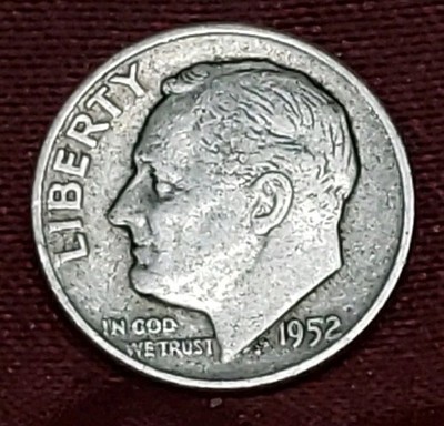 1952-D Roosevelt Dime Silver Free Shipping 