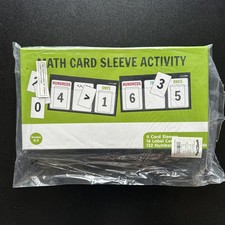 Math Card Sleeve Game, Educational, 152 Pieces