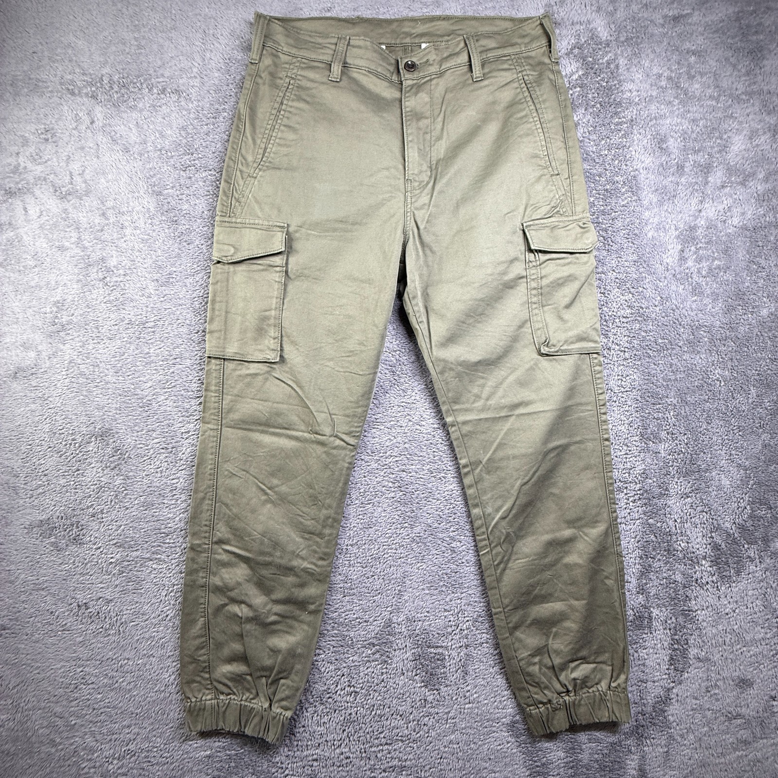 Army Green 33x32 Stretch Cotton Twill