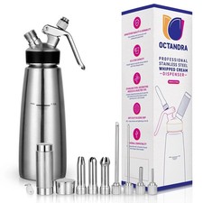 Whipped Cream Dispenser 500mL 304 Stainless Steel Commercial Grade - Perfect