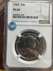 1964 Proof Kennedy Half Dollar PF69 NGC