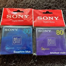 Sony PRISM Series MiniDisc MD 80min Recording Media 5 Discs Audio Blank