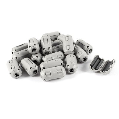 20pcs Grey EMI RFI Noise Ferrite Core Filter Clip for 3mm Cable