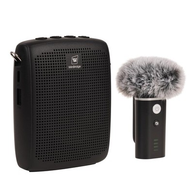 WinBridge Wireless Voice Amplifier with Bluetooth Lapel Microphone for Teachi...