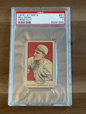1919-21 W514 #51 Bill Doak  (Hand Cut) St. Louis Cardinals - PSA 7