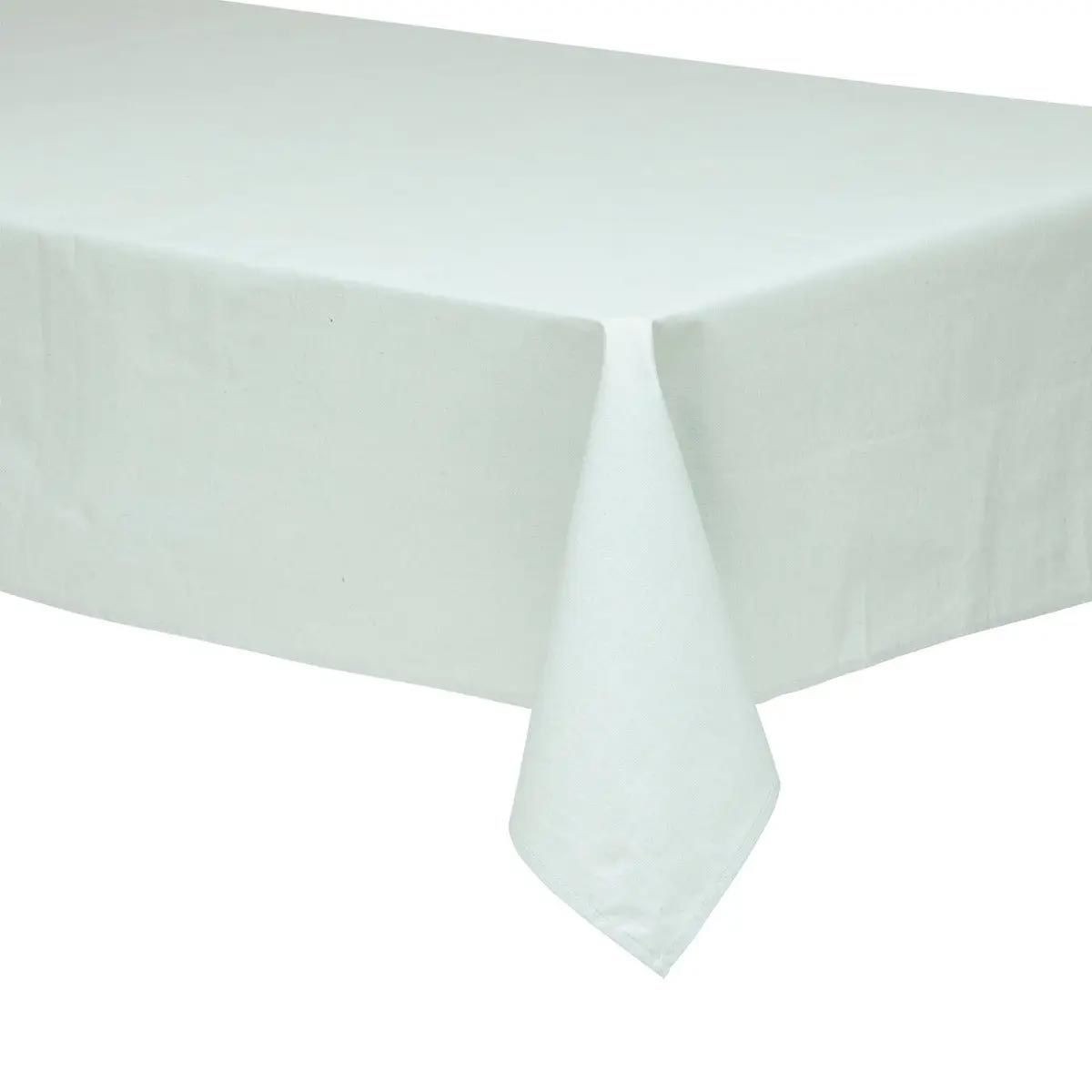 Nappe enduite lavable d'un coup d'éponge vert céladon 150x250cm pour table basse et repas - 2