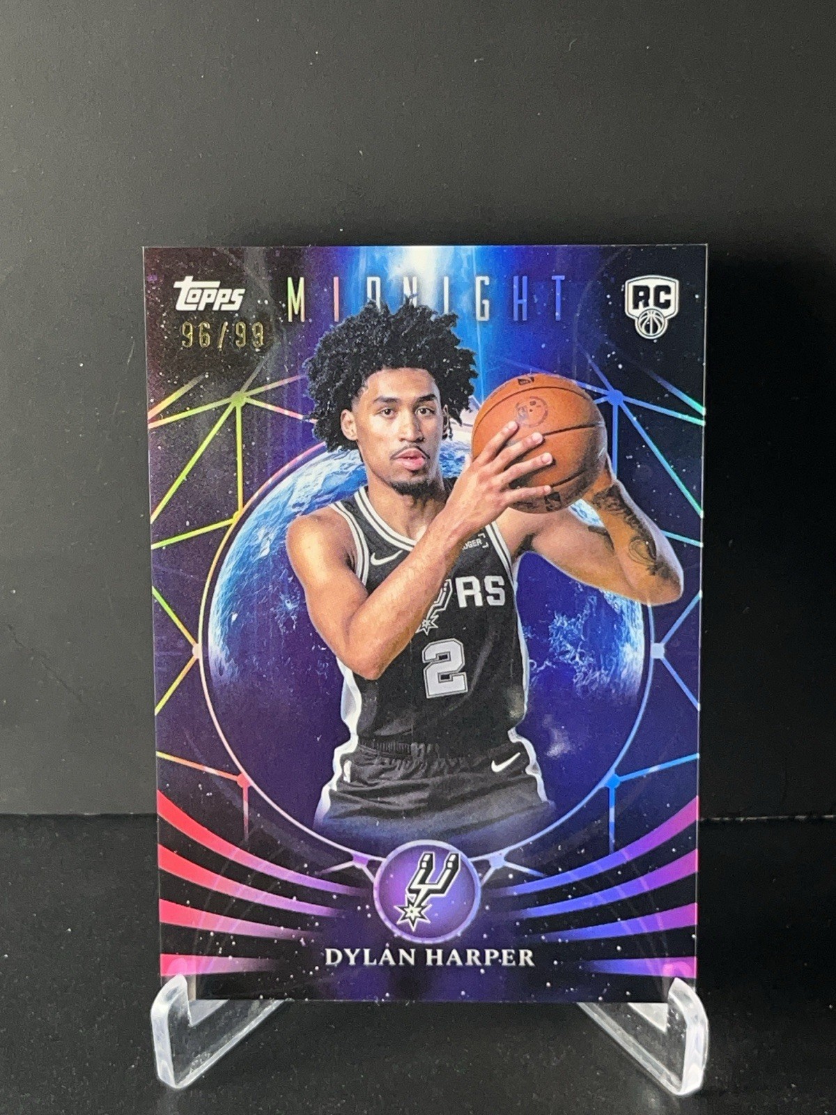 Dylan Harper 2025-26 Topps Midnight Moonfall Rookie Spurs RC Twilight  #/99