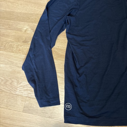 Travis Mathew Sweater Mens 2XL Long Sleeve Pullover 1/2 Zip Golf Black Stretch - Picture 3 of 15