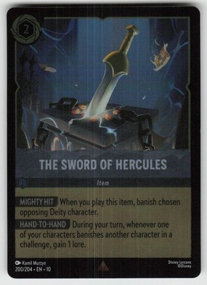GGC - 12 Cold Foil The Sword of Hercules 200/204 Rare Whispers in the Well