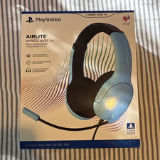 PDP AIRLITE Stereo Noise Cancel Flip-to-Mute Headset 3.5mm PS5/PS4 Blue