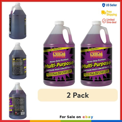 #ad Heavy Duty Multi Purpose Pressure Wash Concentrate 1 Gallon 2 Pack $29.97