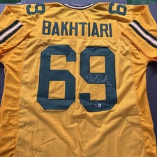David Bakhtiari Autographed Signed XL Custom Packers Jersey-Beckett Witnessed