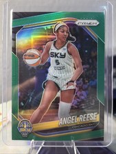 2025 Panini Prizm WNBA 92 Angel Reese Green Prizm Chicago Sky