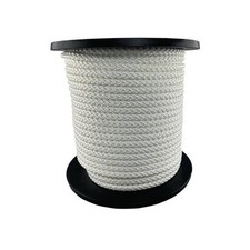 Overmann Kordel Seilrad-D.8mm weiß feste+feine Flechtung m.Seele Seile Kordel