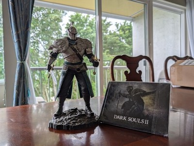 PS3 Dark Souls II Collector's Edition Warrior Knight Figure + art book - NO GAME