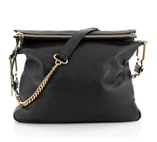 Chloe Black Leather XL Slouchy Vanessa Shoulder Bag