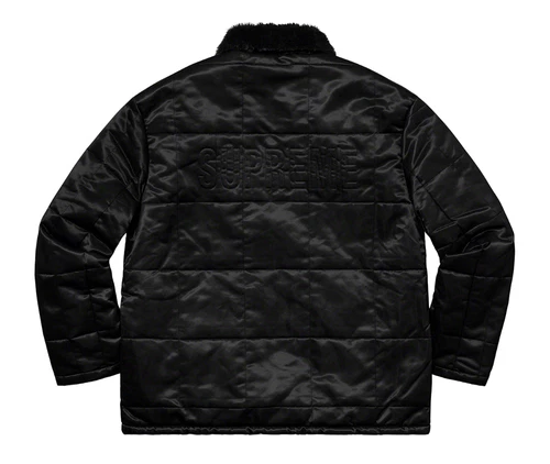 Supreme Quilted Cordura Lined Jacket Size XL Black Box Logo SS20 J80 image 2