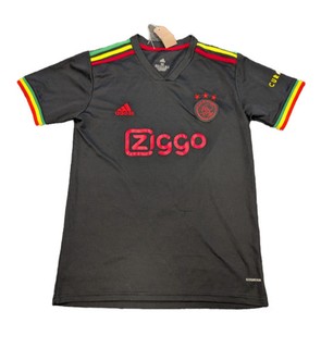 Adidas Ajax Amsterdam Away Shirt Black Red Mens M Used Preowned Charity Sale