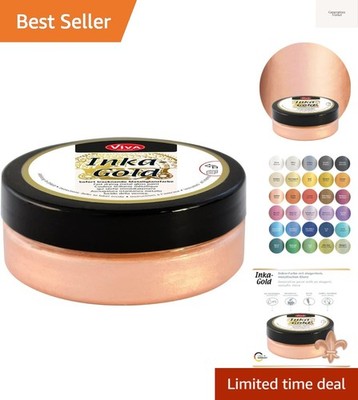 Inka Gold Gilding Wax2.3 oz Apricot - Easily Applicable, Wax-Based Metallic P...
