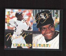 1993-94 STADIUM SPORTS CHICAGO'S FINEST MICHAEL JORDAN - FRANK THOMAS CARD