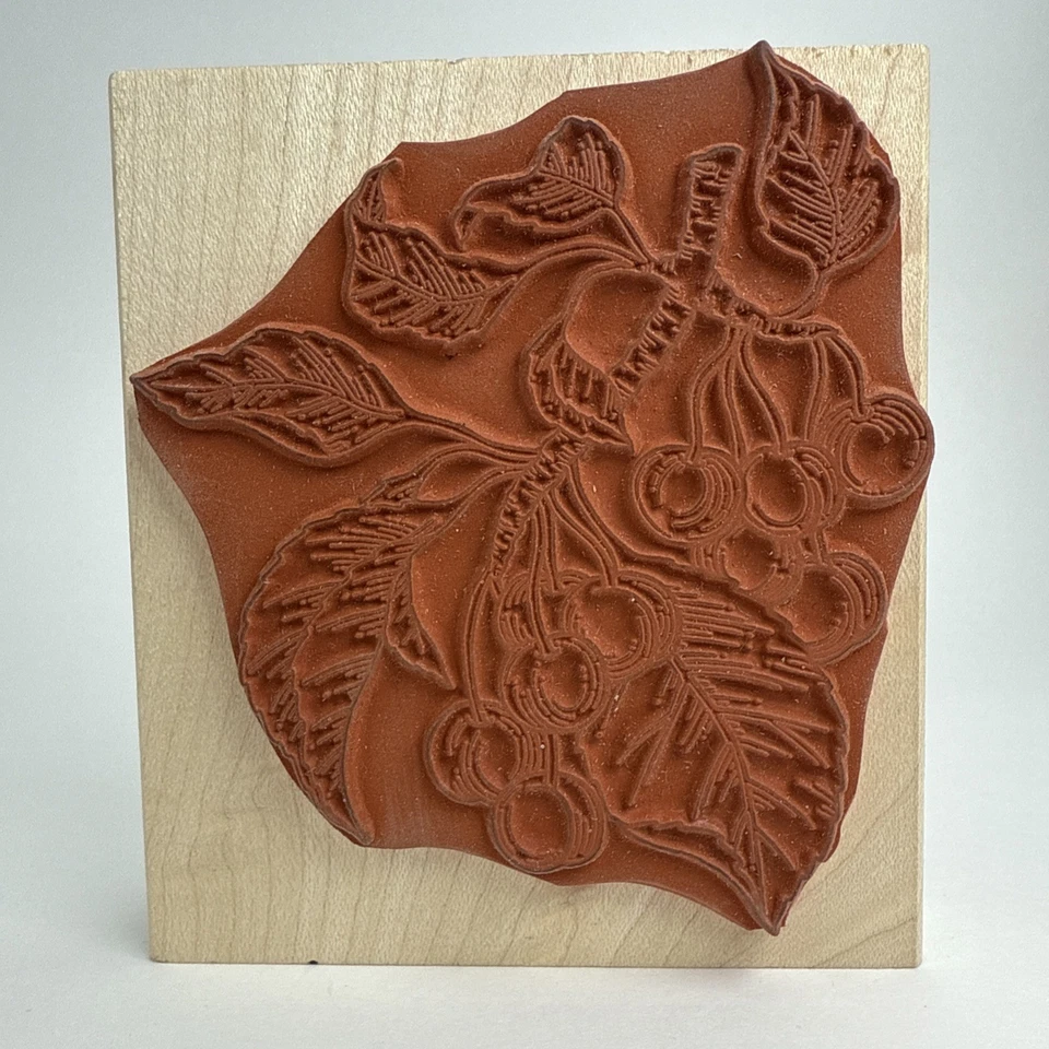 Резиновый штамп Stampede Cherry Branch A1587H для цветов и растений дерево резина 3 дюйма x 3,5 дюйма - Изображение 2 из 4