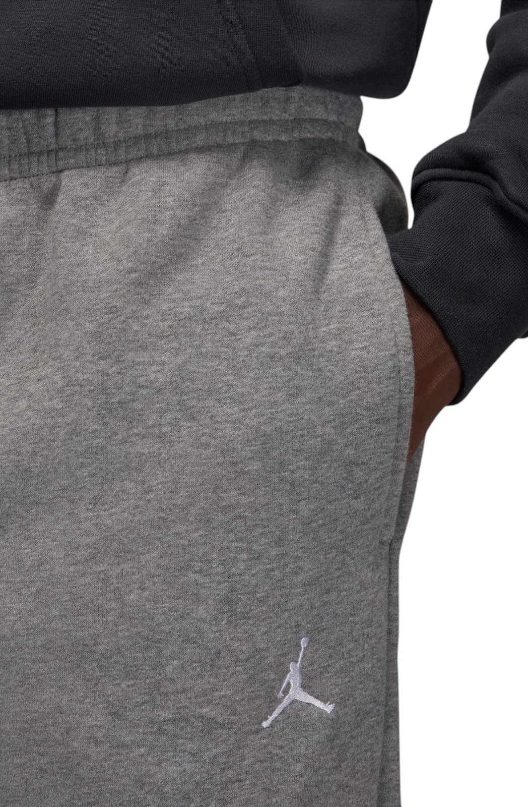 Nike Air Jordan Brooklyn Fleece Sweatpants Carbon Heather/White Men's Size XL thumbnail 11