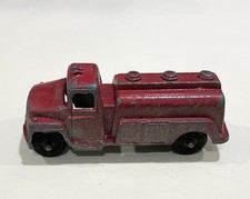 Vintage TootsieToy Red Fire/Tanker Truck Diecast, Early Unmarked.