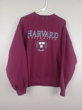 Vintage HARVARD University Sweatshirt Adult Large Gear For Sports Big Cotton