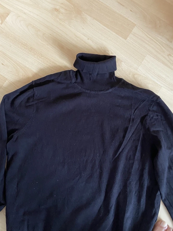 Pier One   Pulli , Rolli  schwarz   Feinstrick   gr. M   Pullover, Rollkragen - Bild 4 von 4