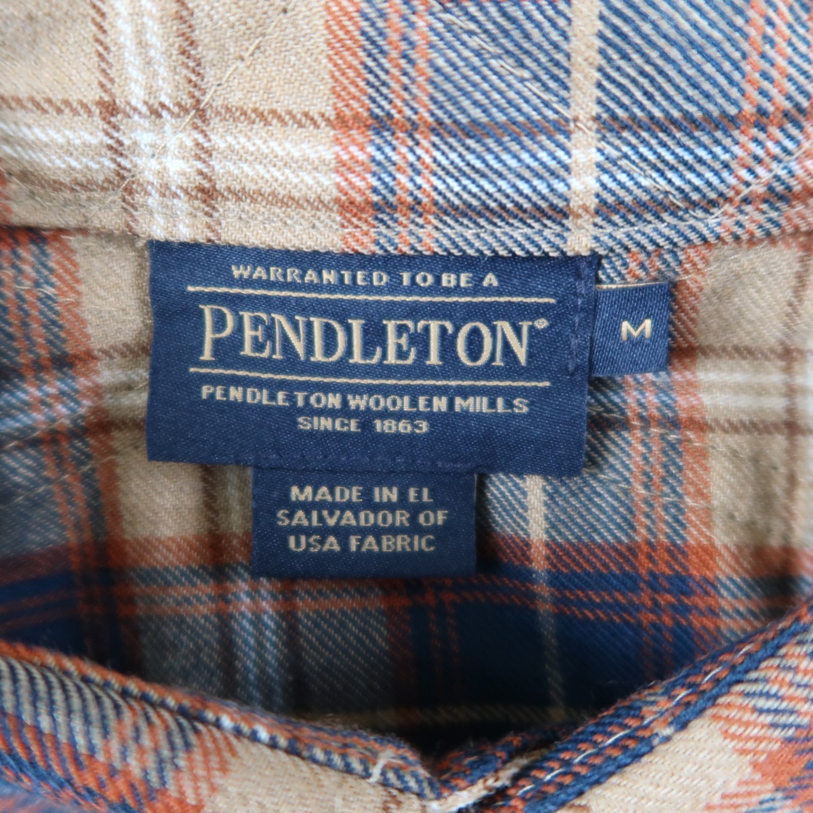 Pendleton Button Up Men's M Medium Plaid Shirt 10… - image 10