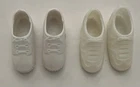 Vintage White Athletic Sneaker Shoe 2 Pairs Skipper Doll Size • Hong Kong & WS