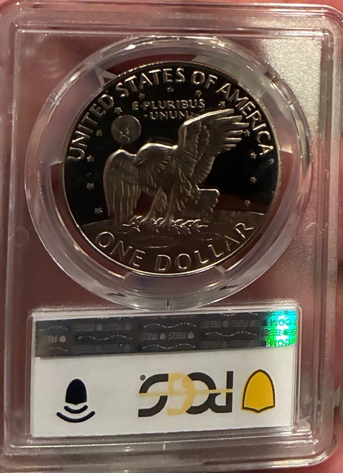 1973-S IKE-Eisenhower $1 DDO Minor Variety PCGS PR69DCAM Proof Coin - Image 2 of 2