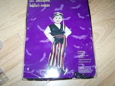 Toddler Size 2-4 Years Buccaneer Pirate 4 Piece Halloween Costume New