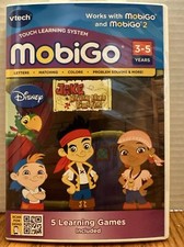 Disney Jake Neverland Pirates Vtech Mobigo Touch Learning System Game Disney