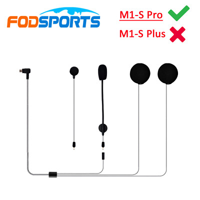 Headsets Earphone Mic Speaker Clip Bracket For M1-S Pro BT Intercom Fodsports US