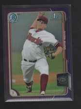 RYAN BURR 2015 BOWMAN CHROME DRAFT  PURPLE REFRACTOR CARD #60  /250