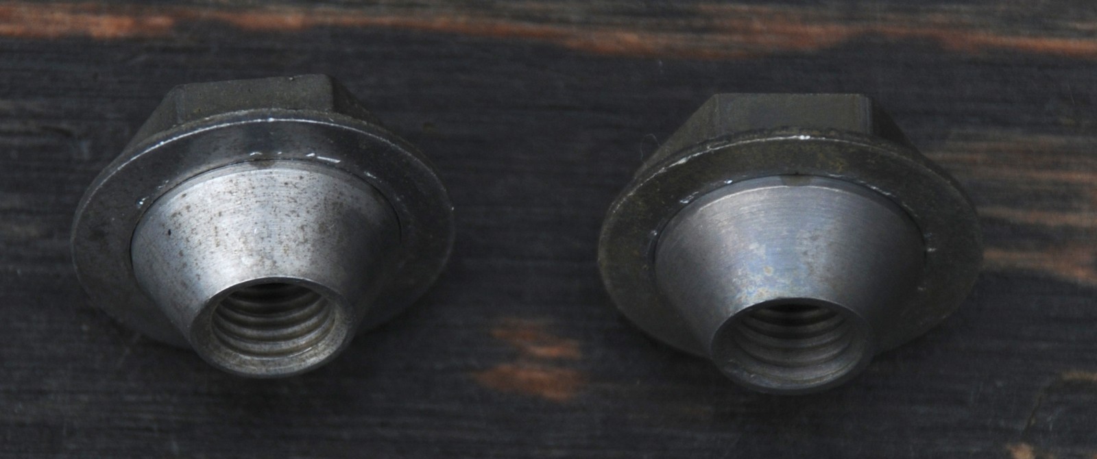 5/16" 24tpi NOS Vintage St AXLE CONE NUTS Antique Bicycle Front Hubs