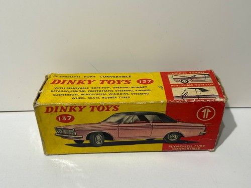 Dinky Toys 137 Plymouth Fury, en caja, original, vintage, raro. - Imagen 9 de 16