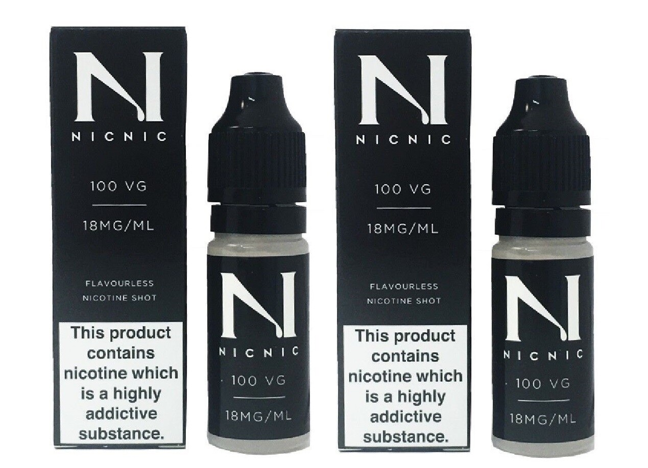 Nicotine Shots Nic Nic Nic Shot Vape E Liquid 10ml 18mg/ml 100VG - UK Made