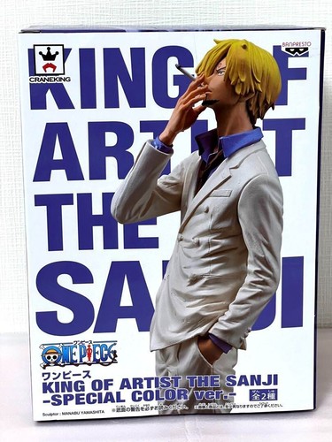 One Piece KING OF ARTIST THE SANJI White ver. Figure Round One Limited NEW - Picture 4 of 6