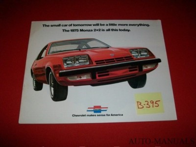 VINTAGE 1975 CHEVROLET MONZA 2+2 DEALER BROCHURE ACCESSORIES SPECS OPTIONS HTF!