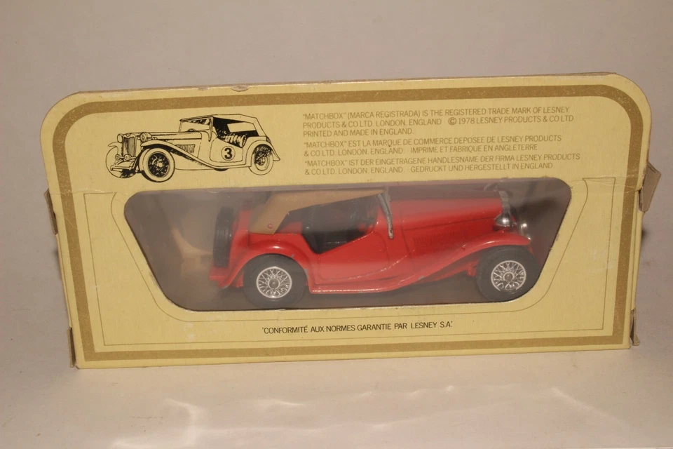 MATCHBOX MODELS OF YESTERYEAR #Y-8 1945 MG-TC -  BOXED - Image 4 of 4