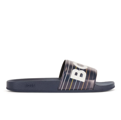 HUGO BOSS MENS SANDALS BLUE BAY IT SLID 50474459476 | eBay