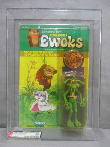 Star Wars Ewoks Cartoon Series DULOK SHAMAN Canada Version AFA 85 1985 Vintage