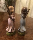 Pair Vintage Nativity Angel Musicians Made in Germany 5” Paper Mache ? Christmas — photo 5