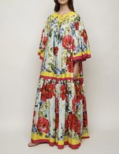 Dolce and Gabbana floral print wide kaftan dress size USA 0 New Tags