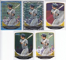 Wyatt Mathisen 2013 Bowman BP87 Prospect Card Lot Chrome +Base w/parallels