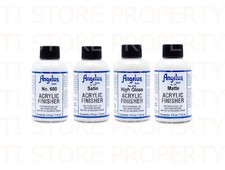 ANGELUS LEATHER ARTICLES SHINY GLOSSY ACRYLIC FINISHER 4 TYPES 4OZ