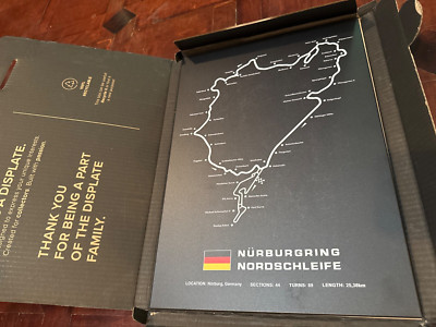Displate METAL Modern Minimalist Map Illustration of Nurburgring Nordschleife