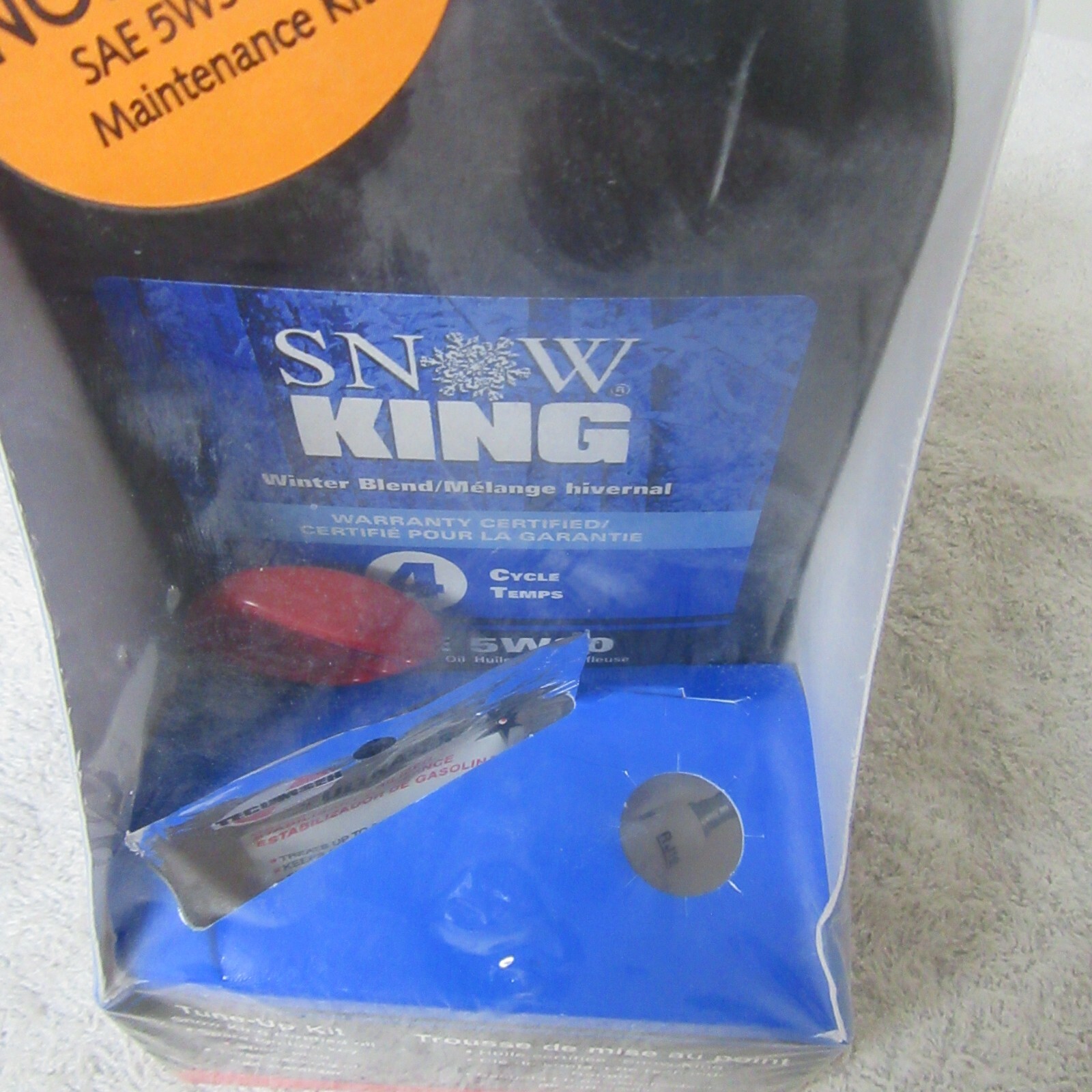 GENUINE Tecumseh snow blower engine Oil, key, Spark Plug maintenance